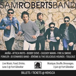 Sam Roberts Band au Fort Gibraltar